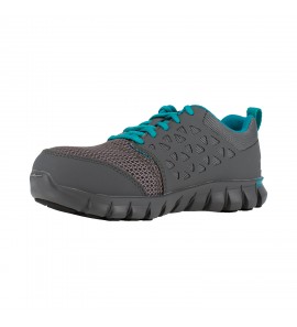Reebok RB045 Sublite Cushion Work Women's Athletic Work Shoe - Grey and Turquoise