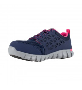 Reebok RB046 Sublite Cushion Work  Women's Athletic Work Shoe - Navy and Pink 