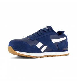 Reebok RB1981 Harman Work Men's Classic Work Sneaker - Navy and White Shoes