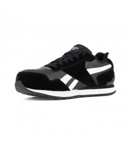 Reebok RB1982 Harman Work Men's Classic Work Sneaker - Black and White Shoes