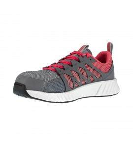 Reebok RB312 Fusion Flexweave Work Women's Athletic Work Shoe - Grey and Red