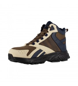 Reebok RB3262 Hyperium Work Men's Retro Trail Hiker with Cushguard Internal Met Guard - Tan, Blue, and Brow