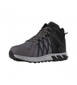 Reebok RB3404 Trailgrip Work Men's Athletic Work Hiker with CushGuard Internal Met Guard - Grey and Black