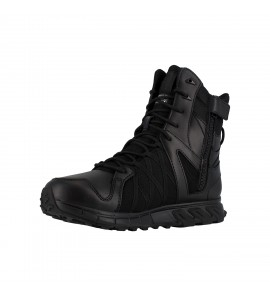 Reebok RB3455 Trailgrip Tactical Men's 8" Tactical Waterproof Insulated Boot with Side Zipper - Black