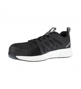 Reebok RB4311 Fusion Flexweave Work Men's Athletic Work Shoe - Black and White