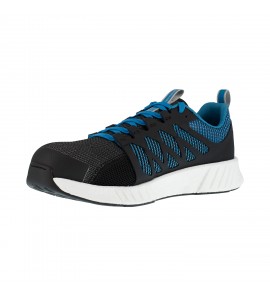 Reebok RB4314 Fusion Flexweave Work Men's Athletic Work Shoe - Black and Blue