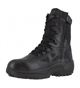 Reebok RB8874 Rapid Response RB Men's 8" Stealth Boot with Side Zipper - Black