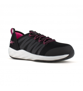 Reebok RB307 Astroride Work Women's Athletic Work Shoe - Black and Pink